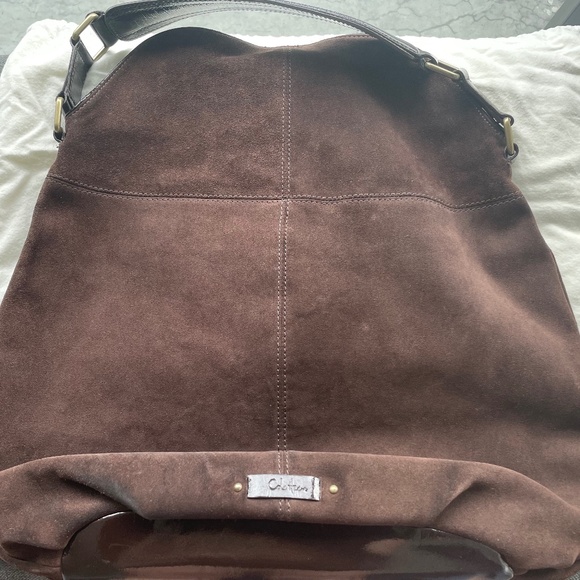 Near-perfect condition Cole Haan Brown Suede Hobo Bag - Picture 2 of 6